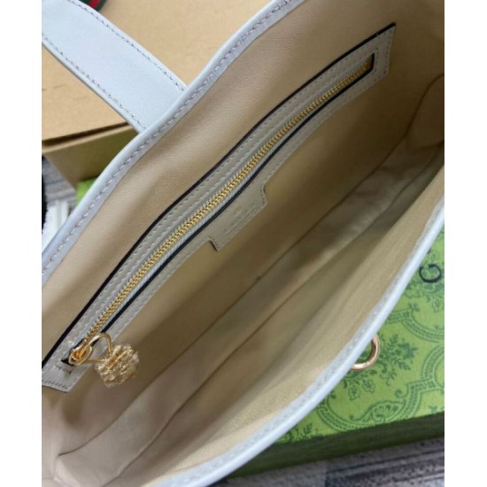 Miglior Falso Borsa a tracolla piccola Gucci Jackie 782849 Crema Economiche Premium