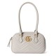 Migliore Repliche Borsa piccola con manico superiore Gucci GG Marmont 795199 Grigio chiaro Economiche Outlet Online