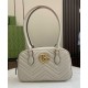 Migliore Repliche Borsa piccola con manico superiore Gucci GG Marmont 795199 Grigio chiaro Economiche Outlet Online