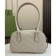 Migliore Repliche Borsa piccola con manico superiore Gucci GG Marmont 795199 Grigio chiaro Economiche Outlet Online