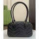 Replica perfetta Borsa piccola con manico superiore Gucci GG Marmont 795199 Nera Imitazione Outlet Online