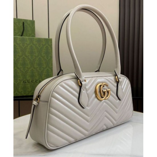 Repliche Borsa media con manico superiore Gucci GG Marmont 795218 Grigio chiaro Imitazioni Premium Replica perfetta Borsa media con manico superiore Gucci GG Marmont 795218 Grigio chiaro Imitazione Outlet Online