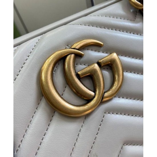 Repliche Borsa media con manico superiore Gucci GG Marmont 795218 Grigio chiaro Imitazioni Premium Replica perfetta Borsa media con manico superiore Gucci GG Marmont 795218 Grigio chiaro Imitazione Outlet Online