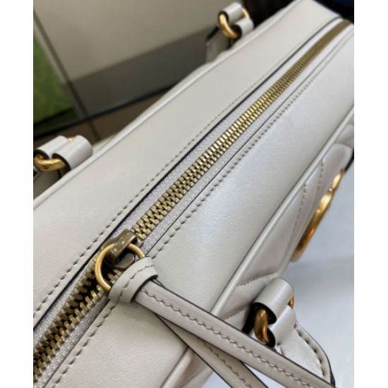 Repliche Borsa media con manico superiore Gucci GG Marmont 795218 Grigio chiaro Imitazioni Premium Replica perfetta Borsa media con manico superiore Gucci GG Marmont 795218 Grigio chiaro Imitazione Outlet Online