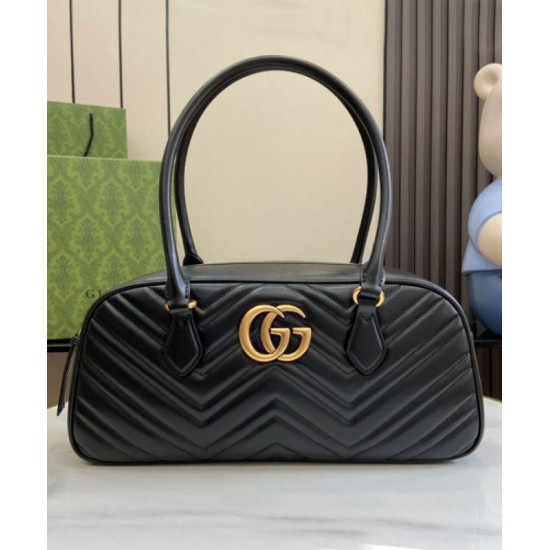 Repliche Borsa media con manico superiore Gucci GG Marmont 795218 Nera Imitazioni Premium Replica perfetta Borsa media con manico superiore Gucci GG Marmont 795218 Nera Imitazione Outlet Online