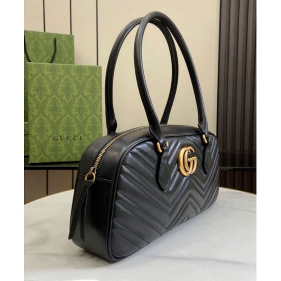 Repliche Borsa media con manico superiore Gucci GG Marmont 795218 Nera Imitazioni Premium Replica perfetta Borsa media con manico superiore Gucci GG Marmont 795218 Nera Imitazione Outlet Online