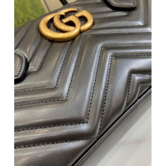 Repliche Borsa media con manico superiore Gucci GG Marmont 795218 Nera Imitazioni Premium Replica perfetta Borsa media con manico superiore Gucci GG Marmont 795218 Nera Imitazione Outlet Online