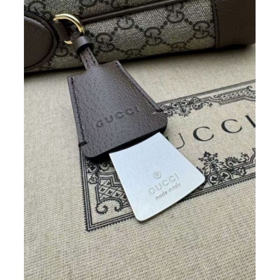 Migliore Repliche Borsa a tracolla piccola Gucci Ophidia Series GG Dark Coffee Economiche Outlet Online