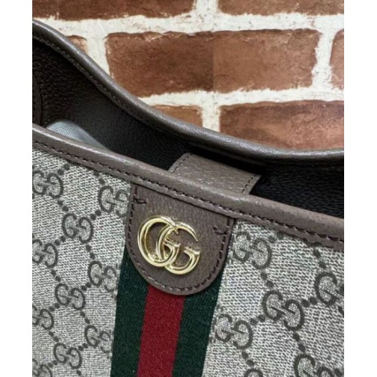 Migliore Repliche Borsa a tracolla piccola Gucci Ophidia Series GG Dark Coffee Economiche Outlet Online