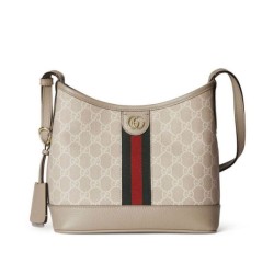 Replica perfetta Borsa a tracolla piccola Gucci Ophidia Series GG Crema Imitazione Outlet Online