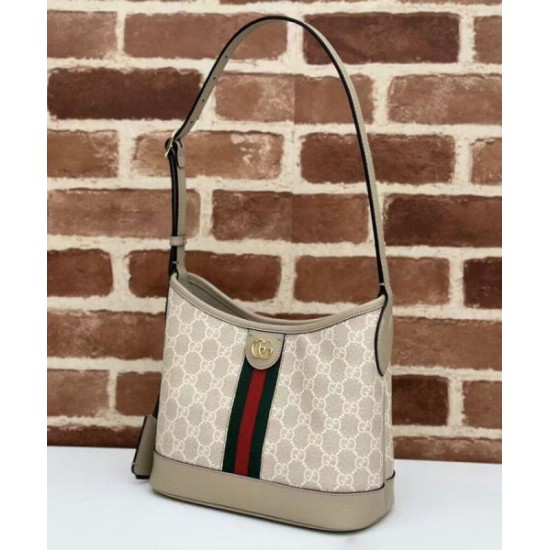 Replica perfetta Borsa a tracolla piccola Gucci Ophidia Series GG Crema Imitazione Outlet Online