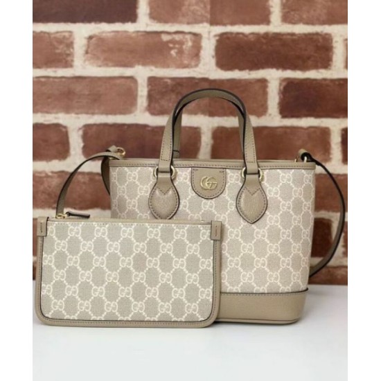 Replica perfetta Borsa tote mini Gucci Ophidia Series Crema Imitazione Outlet Online