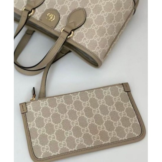 Replica perfetta Borsa tote mini Gucci Ophidia Series Crema Imitazione Outlet Online