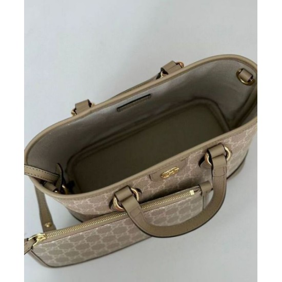 Replica perfetta Borsa tote mini Gucci Ophidia Series Crema Imitazione Outlet Online