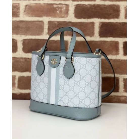 Perfette Qualità Repliche Borsa tote mini Gucci serie Ophidia Blu Imitazione