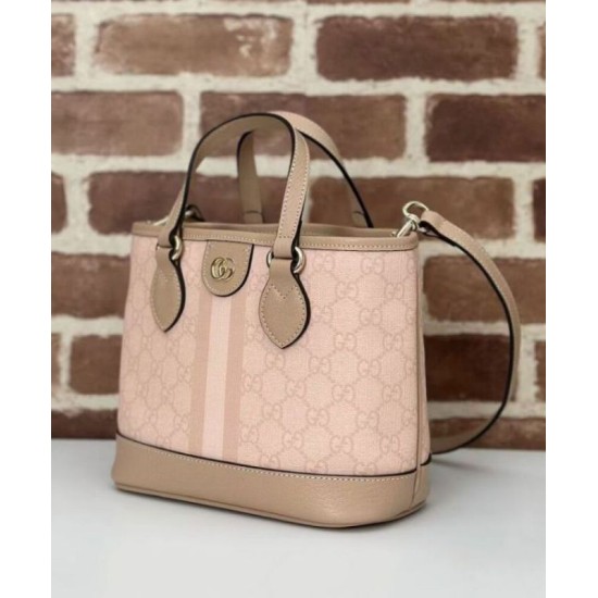 Perfette Qualità Repliche Borsa tote mini Gucci serie Ophidia Rosa Imitazione