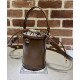 Migliore Repliche Mini borsa a secchiello Gucci Ophidia Series Caffè Economiche Outlet Online