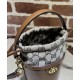 Migliore Repliche Mini borsa a secchiello Gucci Ophidia Series Caffè Economiche Outlet Online