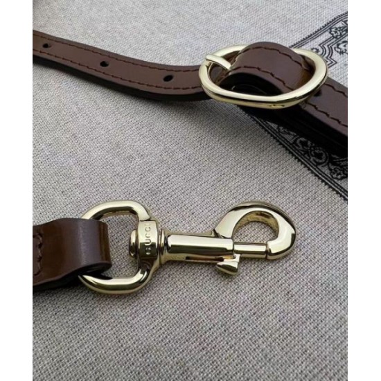 Migliore Repliche Mini borsa a secchiello Gucci Ophidia Series Caffè Economiche Outlet Online