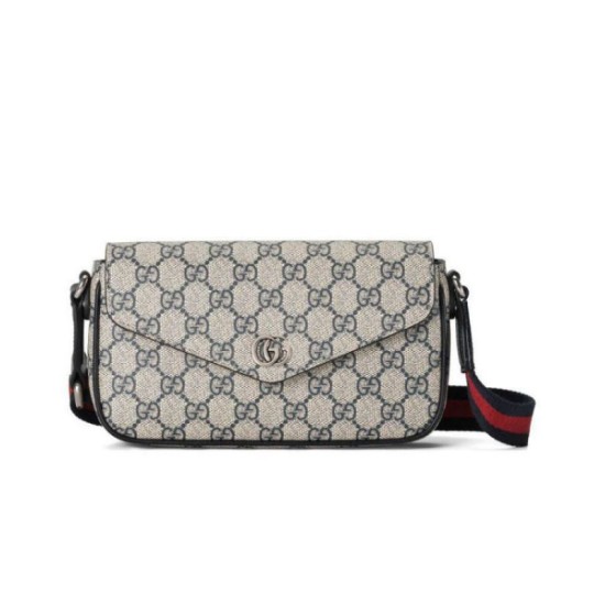 Miglior Falso Borsa mini Gucci Ophidia 764961 Blu Economiche Premium