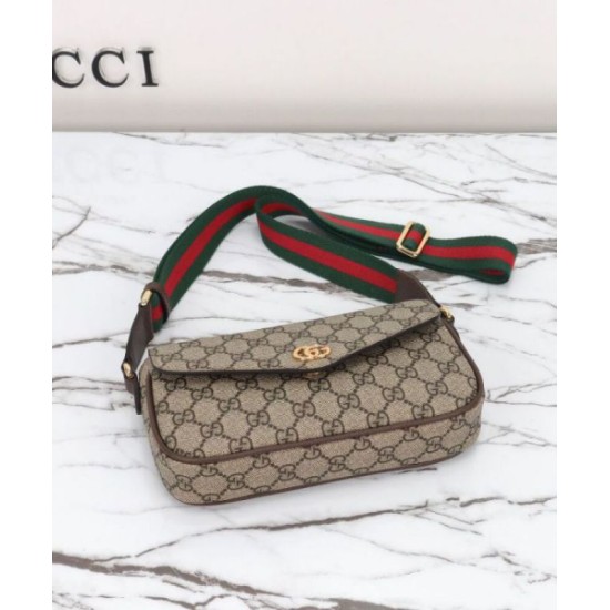 Perfette Qualità Repliche Borsa mini Gucci Ophidia 764961 Caffè scuro Imitazione