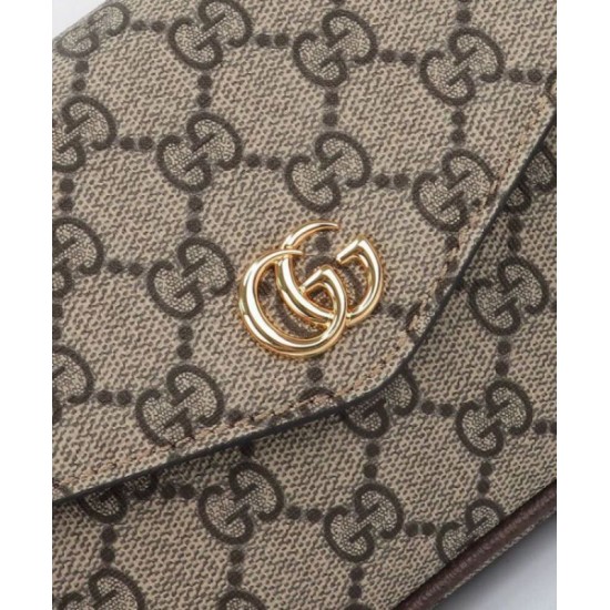 Perfette Qualità Repliche Borsa mini Gucci Ophidia 764961 Caffè scuro Imitazione