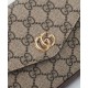 Perfette Qualità Repliche Borsa mini Gucci Ophidia 764961 Caffè scuro Imitazione