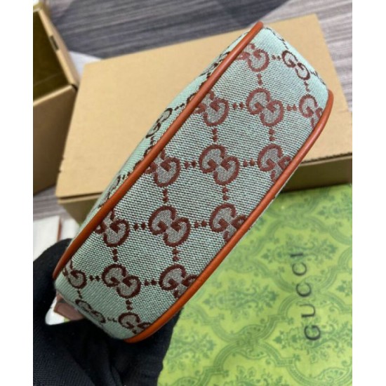 Miglior Falso Borsa a tracolla Gucci Ophidia Super Mini 783124 Caffè Economiche Premium