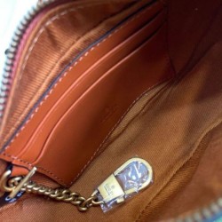 Miglior Falso Borsa a tracolla Gucci Ophidia Super Mini 783124 Caffè Economiche Premium