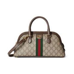 Perfette Qualità Repliche Borsa Gucci Ophidia piccola con manico superiore 795249 Giallo Imitazione