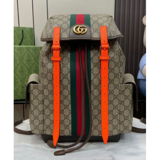 Replica perfetta Zaino Gucci Ophidia Gg medio 598140 Arancione Imitazione Outlet Online