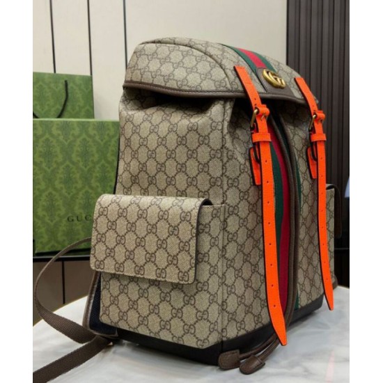 Replica perfetta Zaino Gucci Ophidia Gg medio 598140 Arancione Imitazione Outlet Online