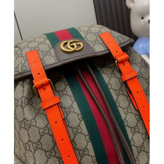 Replica perfetta Zaino Gucci Ophidia Gg medio 598140 Arancione Imitazione Outlet Online