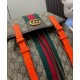 Replica perfetta Zaino Gucci Ophidia Gg medio 598140 Arancione Imitazione Outlet Online