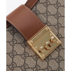 Miglior Falso Borsa a tracolla Gucci Padlock GG media 795113 Caffè Economiche Premium