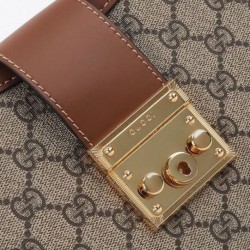Miglior Falso Borsa a tracolla Gucci Padlock GG media 795113 Caffè Economiche Premium