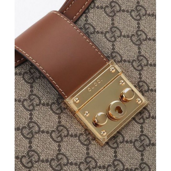 Miglior Falso Borsa a tracolla Gucci Padlock GG media 795113 Caffè Economiche Premium