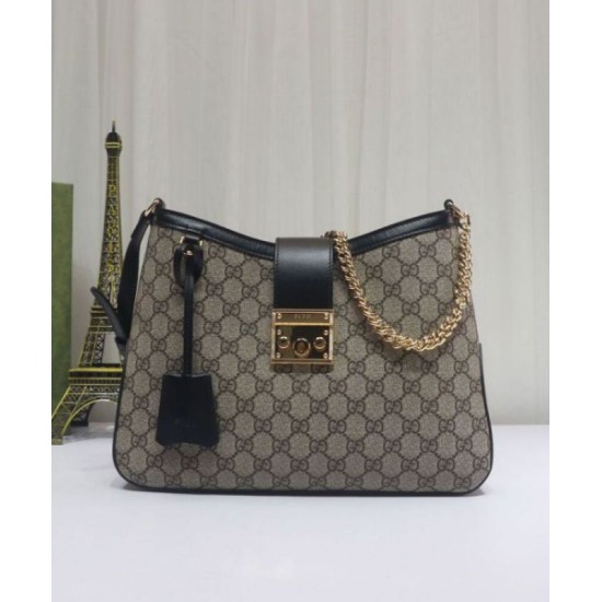 Repliche Borsa a tracolla Gucci Padlock GG media 795113 Nero Imitazioni Premium Replica perfetta Borsa a tracolla Gucci Padlock GG media 795113 Nero Imitazione Outlet Online