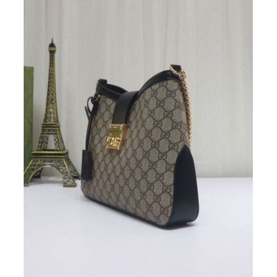 Repliche Borsa a tracolla Gucci Padlock GG media 795113 Nero Imitazioni Premium Replica perfetta Borsa a tracolla Gucci Padlock GG media 795113 Nero Imitazione Outlet Online
