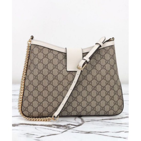 Miglior Falso Borsa a tracolla Gucci Padlock GG media 795113 Crema Economiche Premium