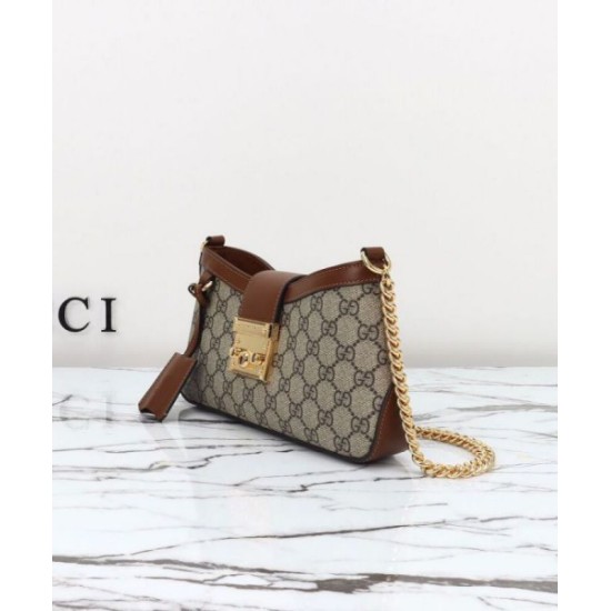 Migliore Repliche Borsa a tracolla piccola Gucci Lucchetto 811705 Caffè Economiche Outlet Online