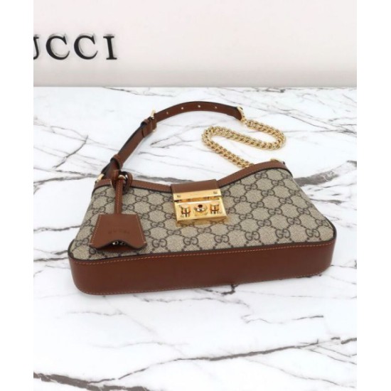 Migliore Repliche Borsa a tracolla piccola Gucci Lucchetto 811705 Caffè Economiche Outlet Online
