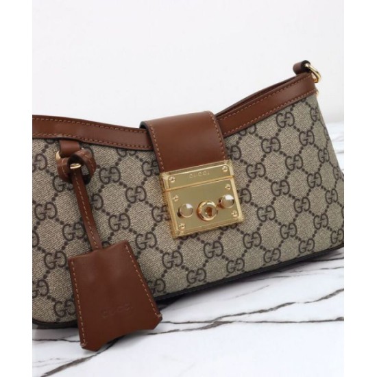 Migliore Repliche Borsa a tracolla piccola Gucci Lucchetto 811705 Caffè Economiche Outlet Online