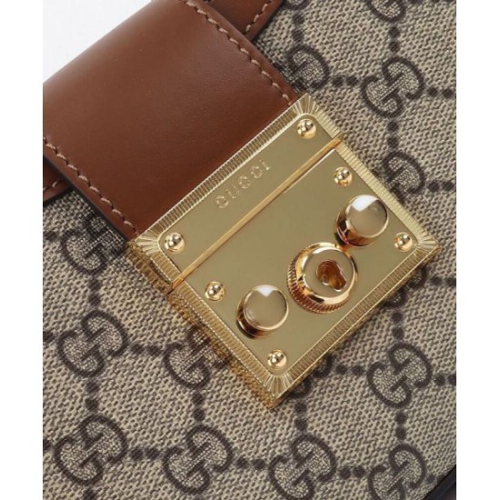 Migliore Repliche Borsa a tracolla piccola Gucci Lucchetto 811705 Caffè Economiche Outlet Online