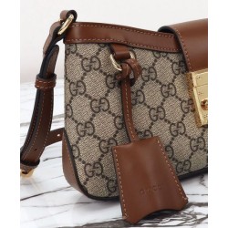 Migliore Repliche Borsa a tracolla piccola Gucci Lucchetto 811705 Caffè Economiche Outlet Online