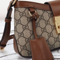 Migliore Repliche Borsa a tracolla piccola Gucci Lucchetto 811705 Caffè Economiche Outlet Online