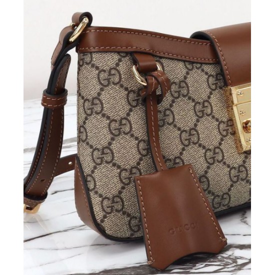 Migliore Repliche Borsa a tracolla piccola Gucci Lucchetto 811705 Caffè Economiche Outlet Online
