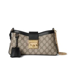 Migliore Repliche Borsa a tracolla piccola Gucci Lucchetto 811705 Nera Economiche Outlet Online