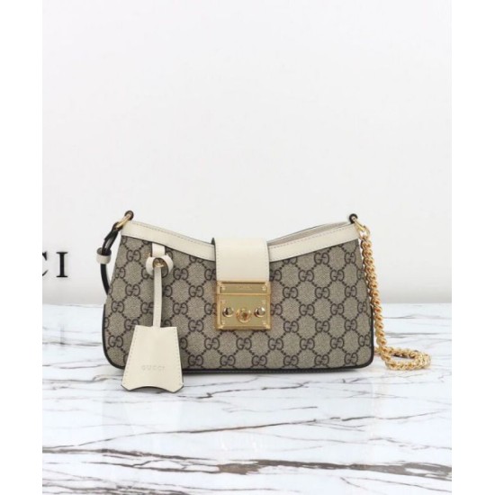 Repliche Borsa a tracolla piccola Gucci Lucchetto 811705 Crema Imitazioni Premium Replica perfetta Borsa a tracolla piccola Gucci Lucchetto 811705 Crema Imitazione Outlet Online