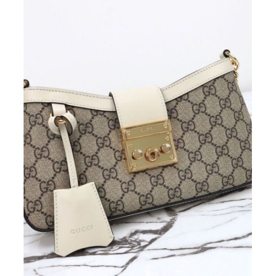 Repliche Borsa a tracolla piccola Gucci Lucchetto 811705 Crema Imitazioni Premium Replica perfetta Borsa a tracolla piccola Gucci Lucchetto 811705 Crema Imitazione Outlet Online